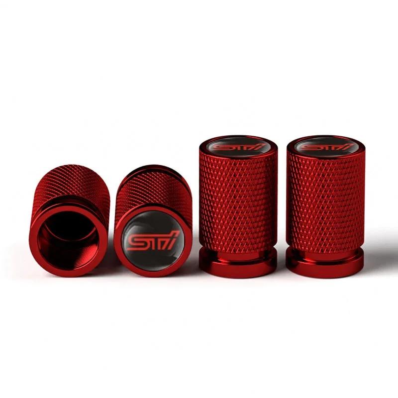 4PCS Car Tire Valve Caps Wheel Stem Protection Air Covers For Subaru STI XV WRC WRX BRZ FORESTER IMPREZA LEGACY OUTBACK TRIBECA vus9