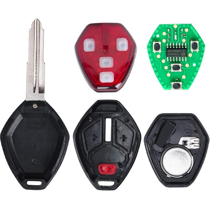 Head Key Fob Keyless Entry Remote Replacement for Mitsubishi Outlander 2007-2016 for I-MeiV 2011-2014(FCC:OUCG8D-625M-A P/N:6370A148) 3 Buttons
