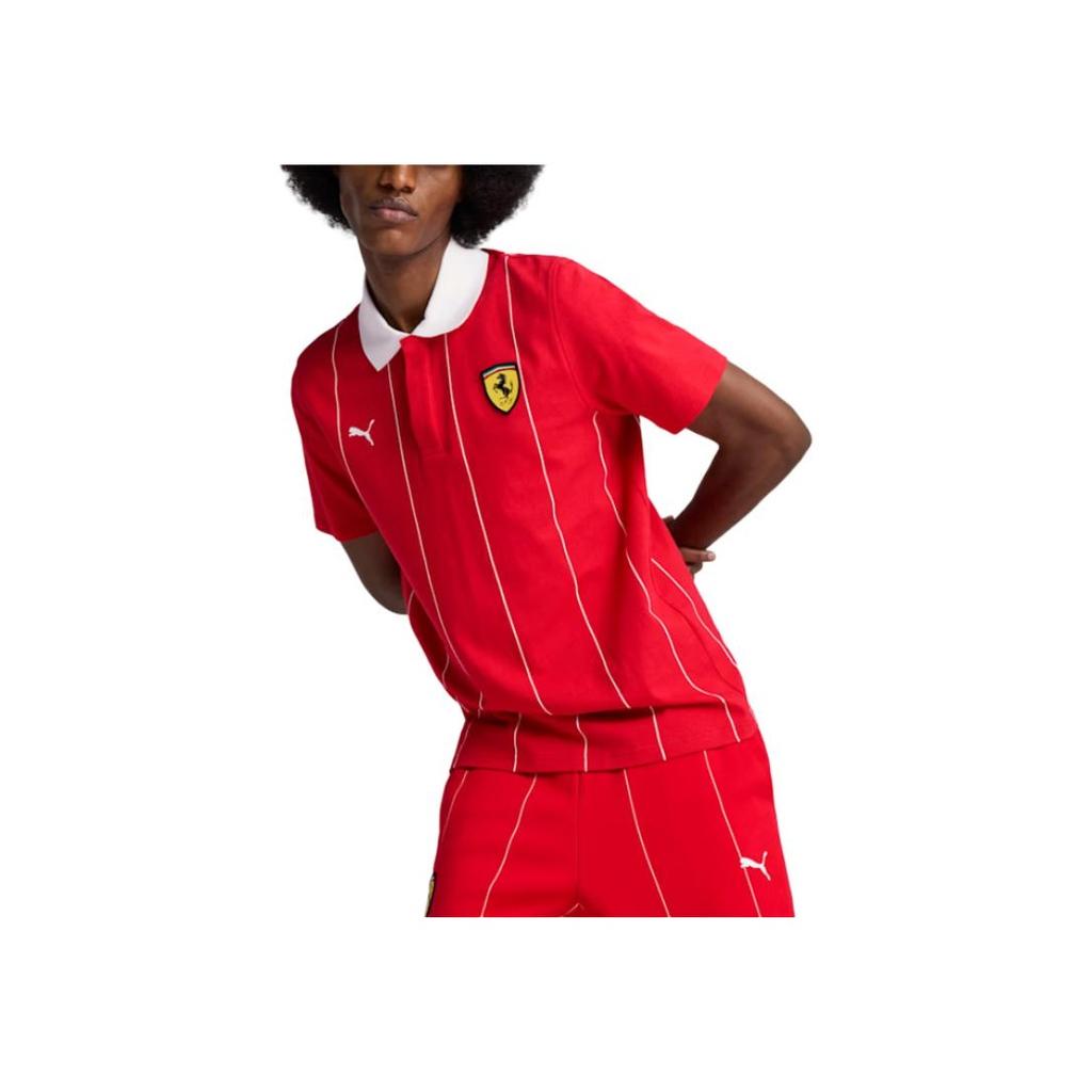 New PUMA X Scuderia Ferrari Premium SS25 Race Polo Shirt Men's Loso Kosa 630209-02