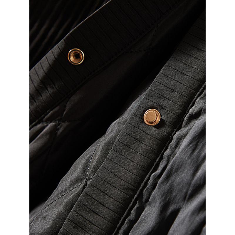 Nordic Fashion Coat! Refreshing Women Fake Two Pieces Patchwork Hood Xinjiang Cotton Coat Cotton-padded Jacket Autumn and Winter Super Slimming