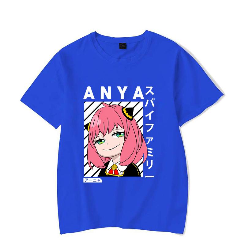New Hot Anime Anya Forger T-shirts Fashion Women Summer Tee Shirt Unisex Casual Short Sleeve Round Neck Tops T-shirts