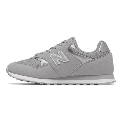 Zapatillas de Running de Caña Baja para Mujer Nb 393 Zapatilla Deportiva Gris Plata WL393MET