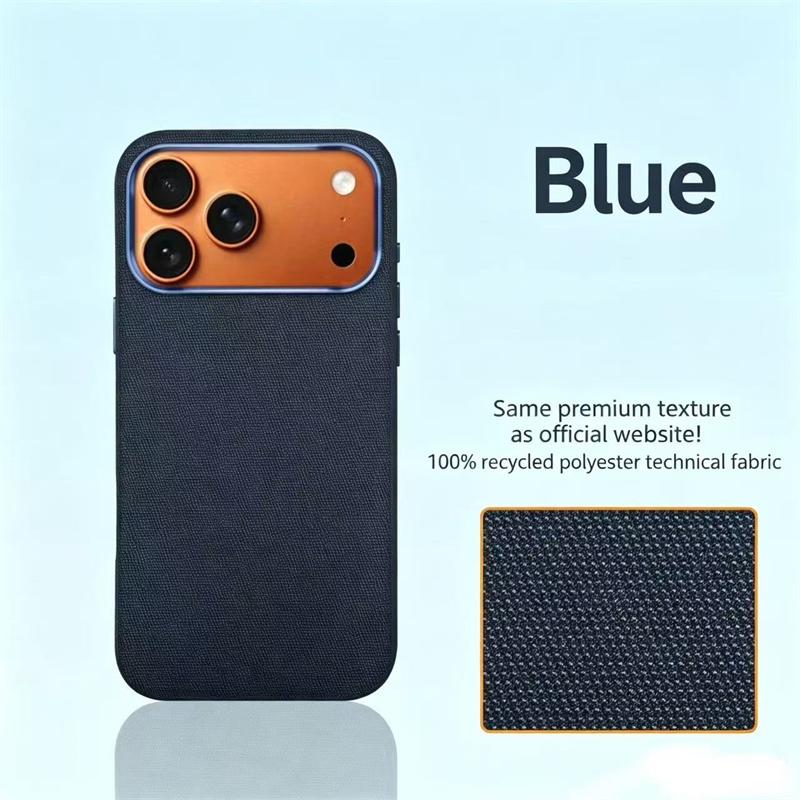NEW Technology Woven Phone Case For iPhone 17 16 15 14 13 Pro Max Original Official For Magsafe Magnetic Metal Lens Protect Cove