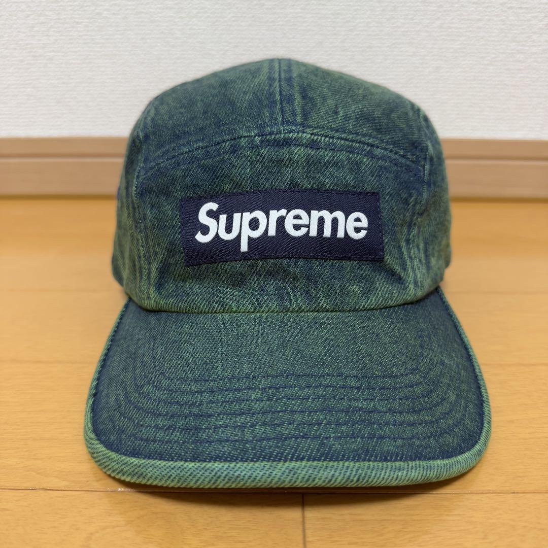 

[USED] Supreme Denim Camp Cap Overdyed Green 23ss