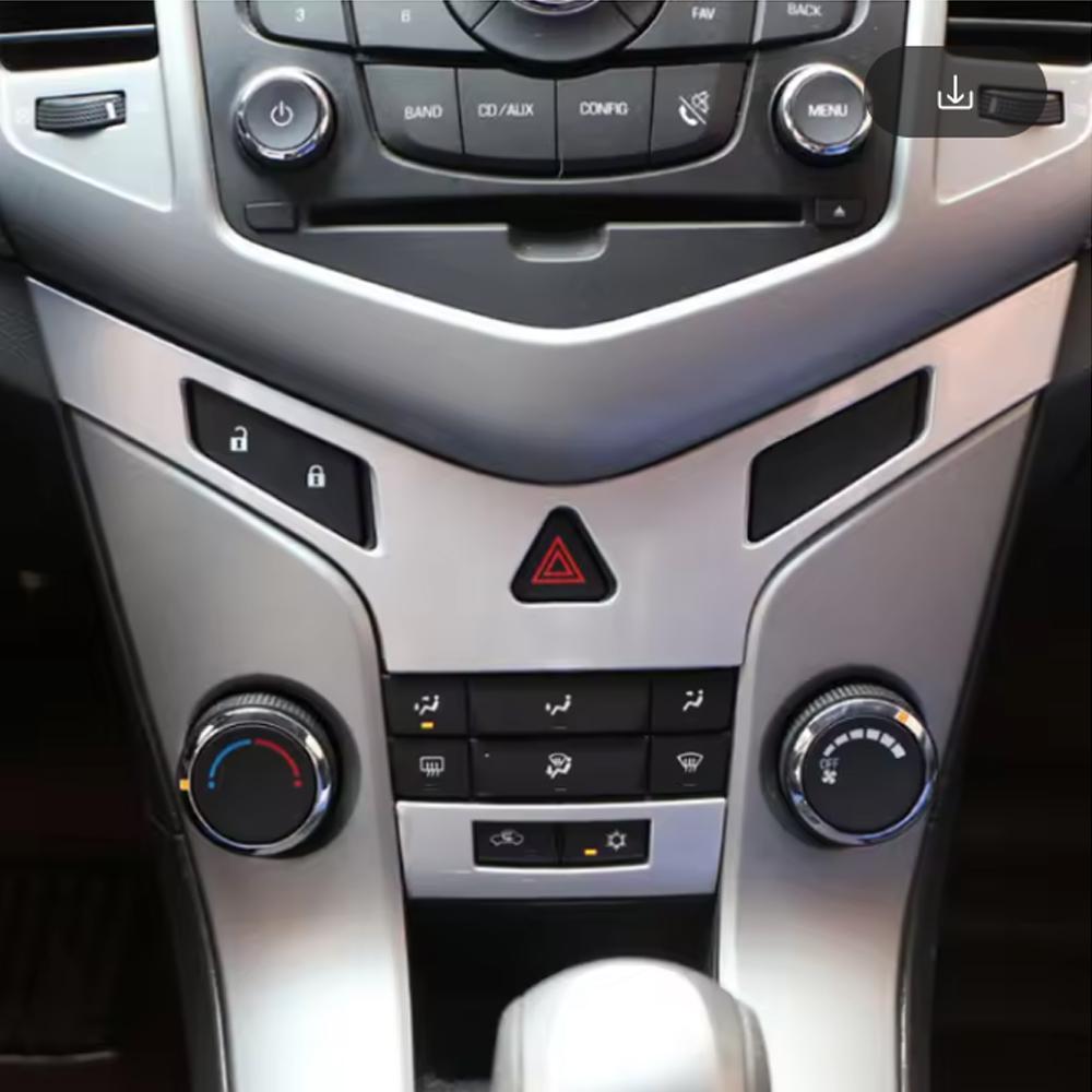ABS Center Console Panel Air Conditioning Vent Sequin Trim Sticker For Chevrolet Chevry Cruze 2009-2015 Car Accessories