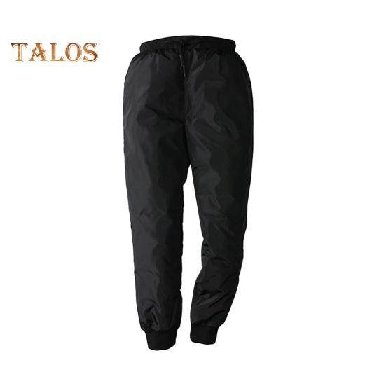 

Зимние мужские утепленные брюки с толстой эластичной талией, ветрозащитные теплые брюки большого размера, водонепроницаемые брюки для мужчин среднего возраста, для повседневной носки на открытом воздухе для отцов XL чёрный