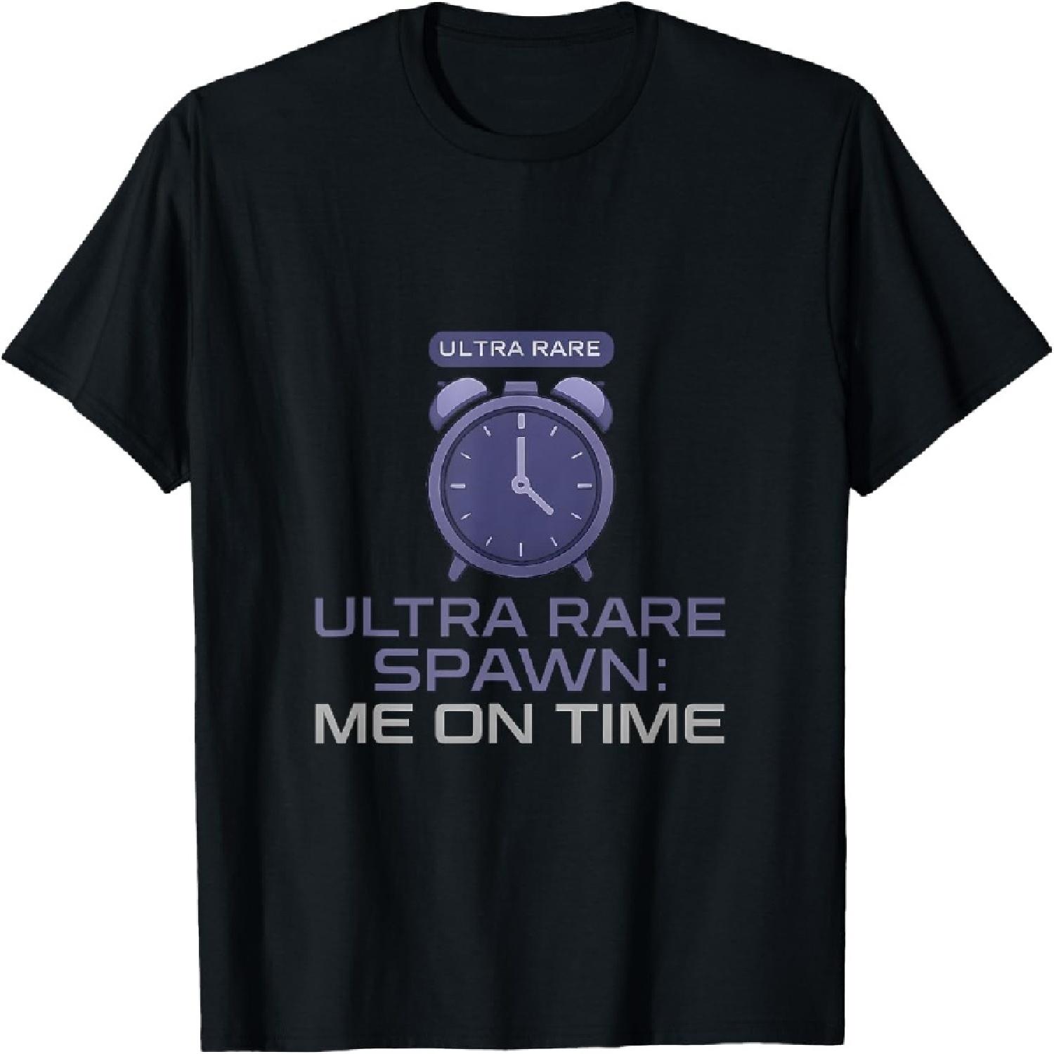 Ultra Rare Spawn Me On Time Gamer Graphic T-Shirt S