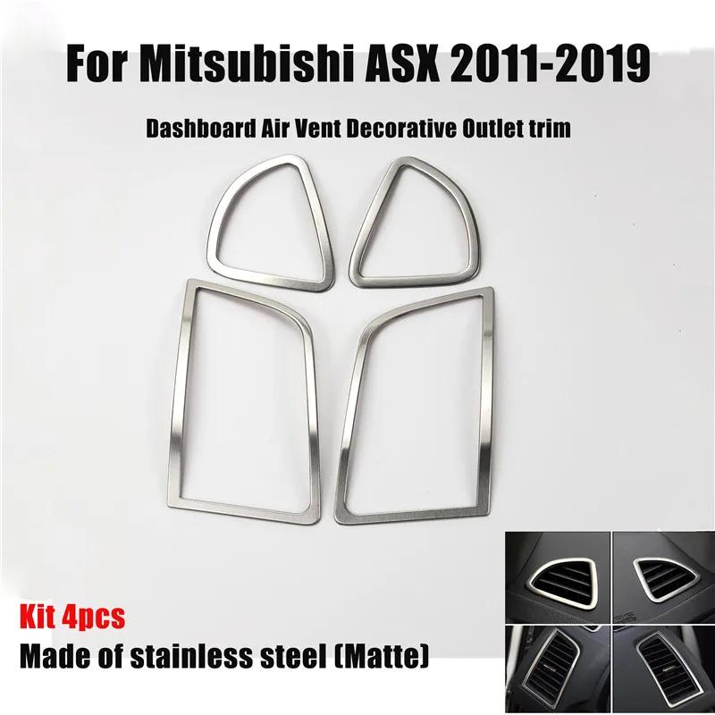 Car-styling Stainless Steel air vent decorative frame trim sticker case for Mitsubishi ASX 2011-2017,auto Accessories