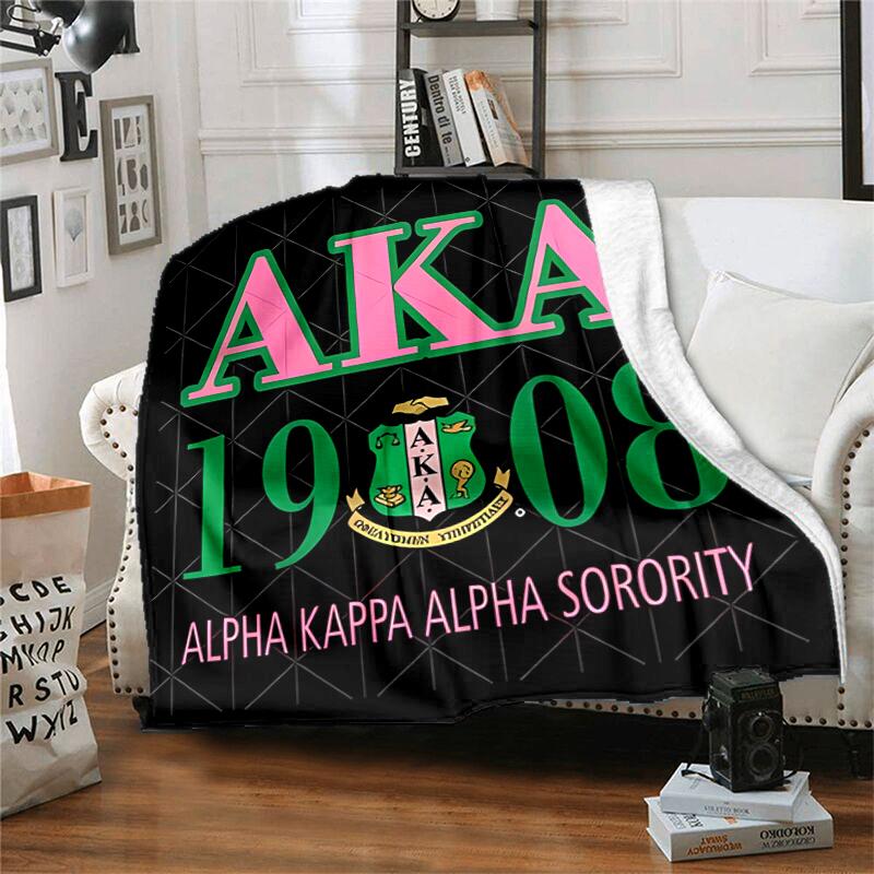 1pc Blanket AKA Logo5 Print Design, Lightweight Blanket for Sofa, Bed- Soft &Warm, Gift for All Seasons like Christmas, Halloween