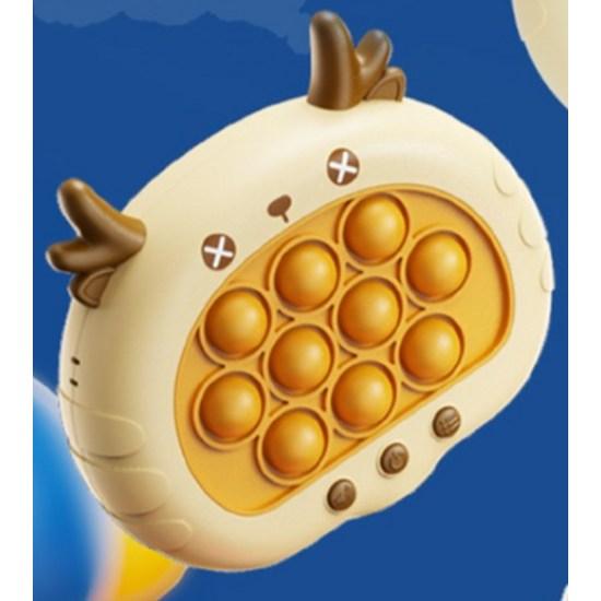 Let's Toy Tok Tok Push Pop Game Machine Cat + Deer Set, Popular Korean Game