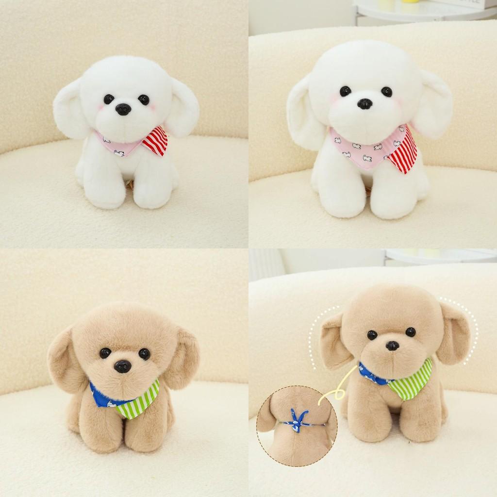 Adorable Bichon Frise Plush Dog Stuffed Animal Doll Soft Pillow For Girls Gifts