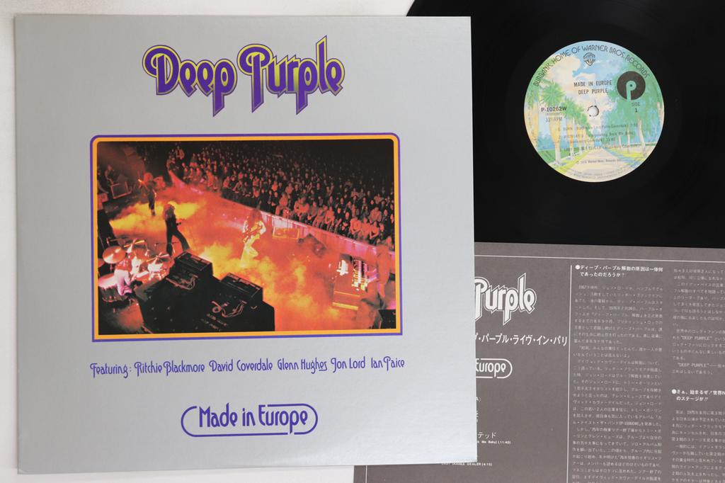 LP deska DEEP PURPLE - Made In Europe P10262W WARNER BROS 1976 Japonsko Rock Použitá