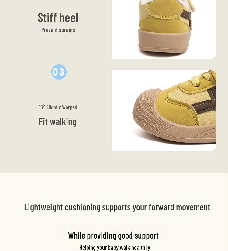 Warme Lederschuhe für Kleinkinder Herbst/Winter (0-6 Jahre) - Weiche, rutschfeste, trittfeste Sohlen für Jungen & Mädchen