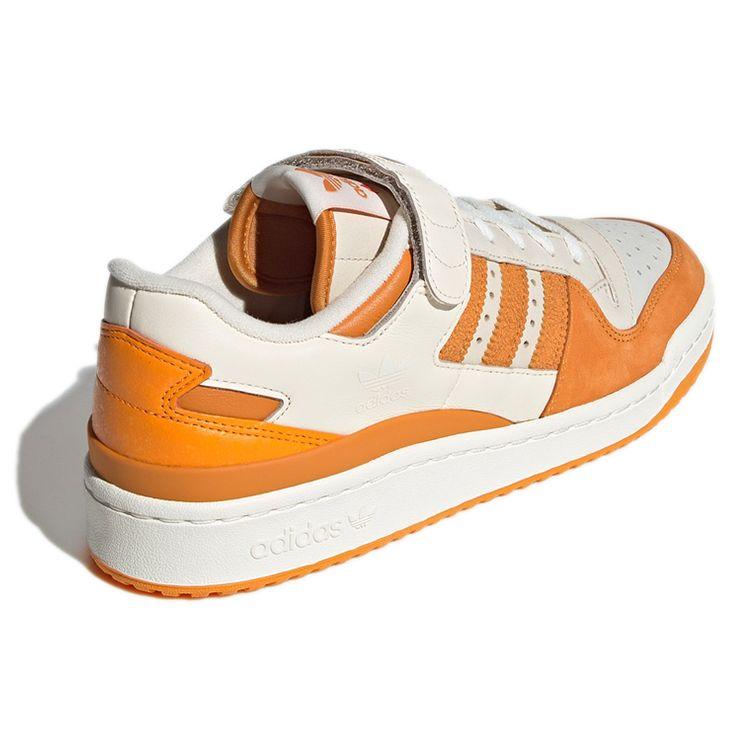 Adidas Originals Forum 84 Low Leather Velcro Sneakers Unisex Sneakers Beige Orange GX9059