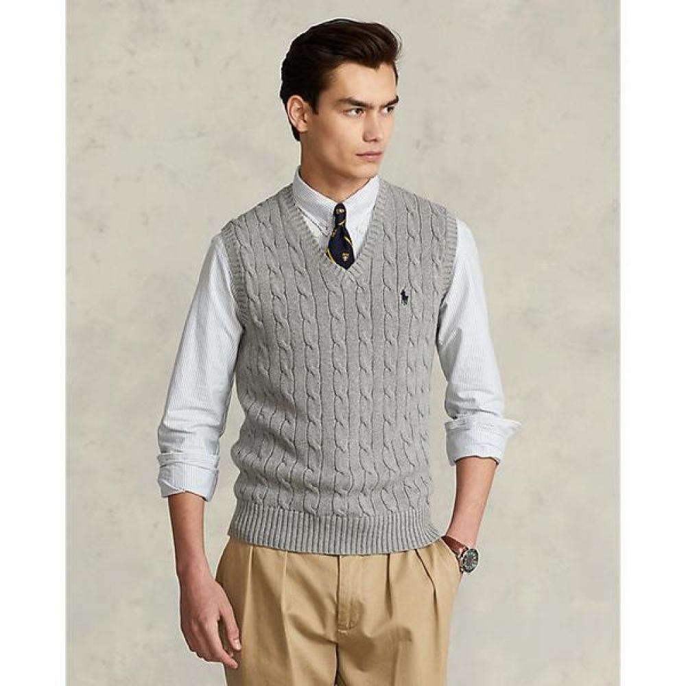 

Polo Ralph Lauren Men S Cable Knit Cotton Sweater veSt mnpoSwe1cm20042020 XS
