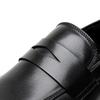 Disparo físico Primavera Nuevo Estilo Casual de Negocios Mocasines de Cuero Puntiagudos Negro Marrón Para el Uso Diario de Oficina de Hombres Zapatos sin Cordones