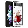 Winter Coffee Christmas Phone Case For Samsung Galaxy Z Flip7 Flip6 5G Flip5 Flip4 Flip3 ZFlip 7 6 3 4 5 Shockproof Back Cover G