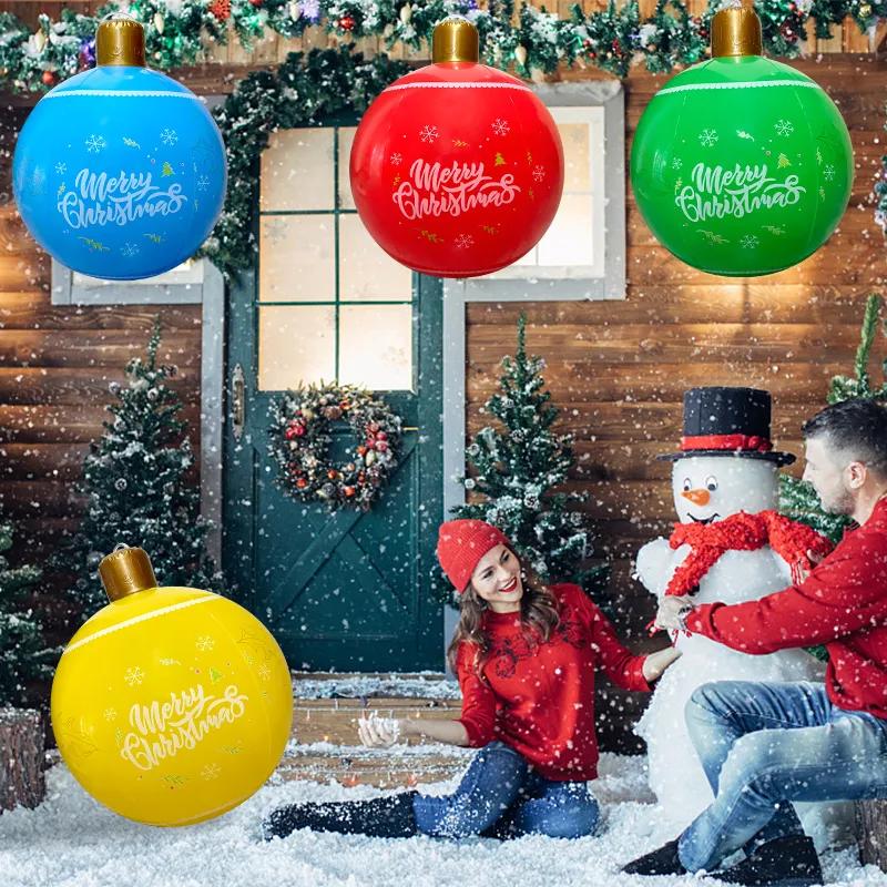 Aufblasbare Weihnachtskugel Weihnachts-Laternenkugel Dekoration Bastelspaß Outdoor Aufblasbare Dekoration Ballon Geschenk