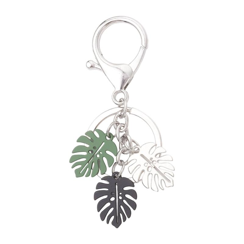 Ergonomic Leaves Keychain Fashion Leaves Key Pendant Alloy Texture Suitable for Girls Woman Fashion Lover Present