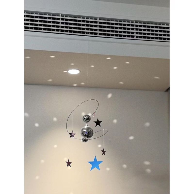 Star Night Sky Reflective Pendant Handmade DIY Material Pack Gift Sunshine Catcher Disco Planet Balance Pendant