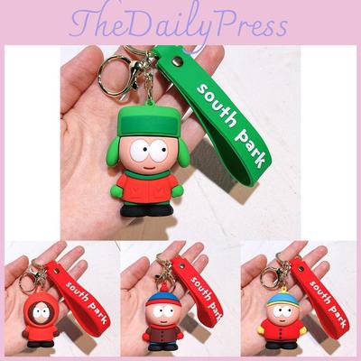 Adorable South Park Keychains Silicone Cartoon Keychain Gift For Couples Kids Friends