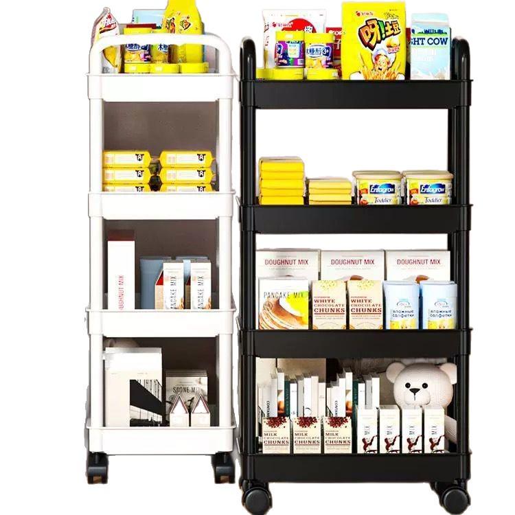 Multi-layer Mobile Storage Rack for Kitchen, Bedroom, or Living Room