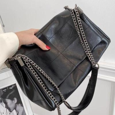 Fashion Women's Commuter Bags Niche Chain Crossbody Bag Ladies Shoulder Large Capacity Handbag Cross Square PU