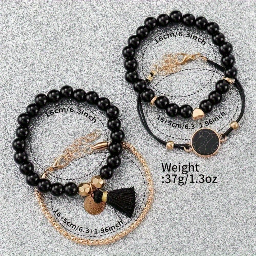 Rhinestones Watch Jewelry Set Heart Shape with Leather Strap Watch Bracelet Set Starfish Dial Digital Scale Quartz Wristwatch