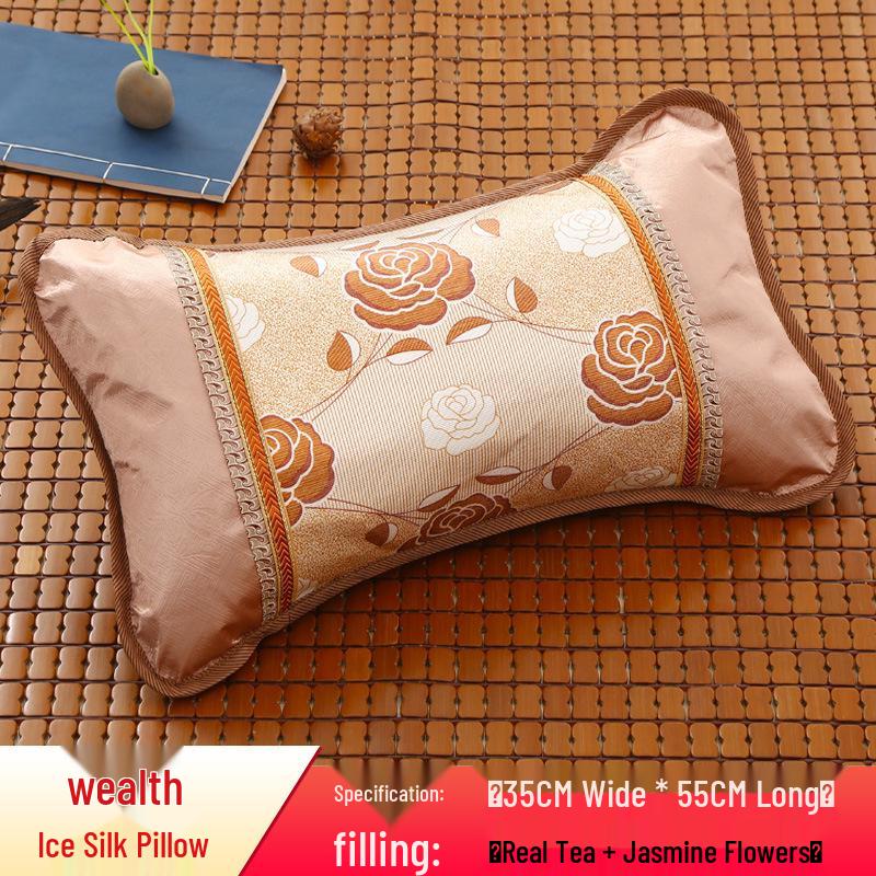 Bamboo Cooling Summer Pillow - Ice Silk Rattan for Dormitories