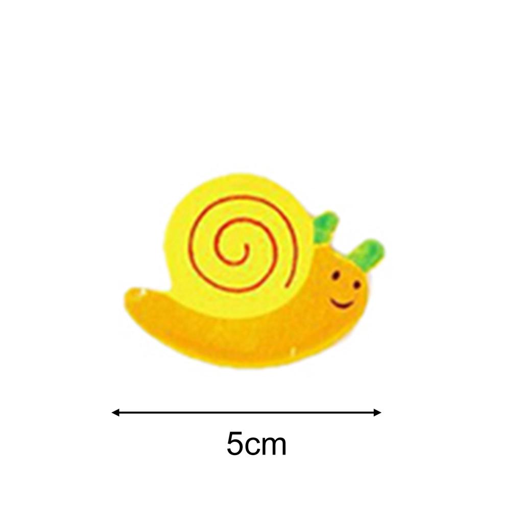 12st färgglada barn baby trä tecknad kylmagnet barn barn pedagogisk leksak