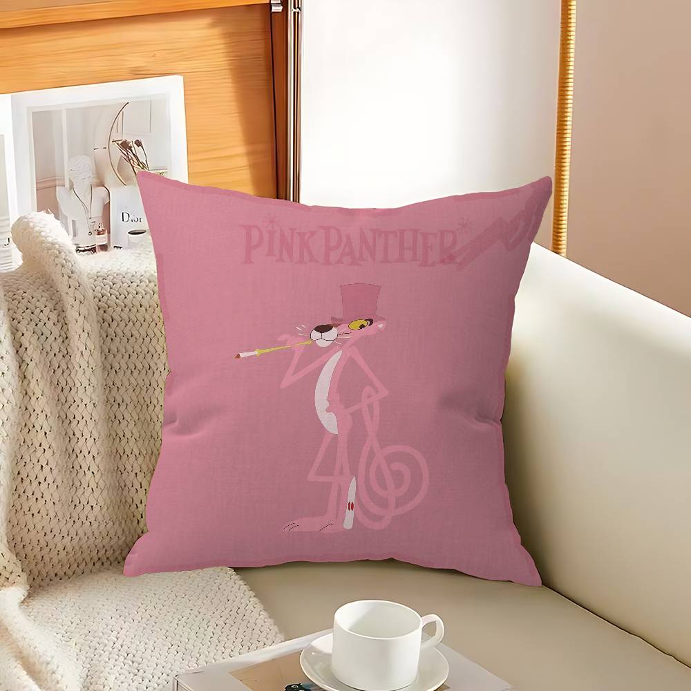 Cartoon P-Pink P-Panther Personalisierte Kissenhülle Kinderzimmer Wilde Party Deko Kissenbezug Kindergeburtstag Dusche Geschenk