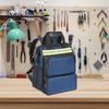 Oxford Cloth Tool Bag Multifunctional Large Capacity Backpack Blue Heavy Duty with Warning Reflective, Appliance Repair Tool Bag