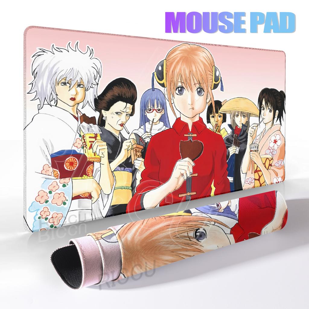 Anime xxl-Gintama Mouse Pad Anti-slip Offices Accessories Gaming Mousepad Desk keyboard Mat Office Rug Gamer Rubber Mats