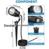 5W Outdoor Waterproof Landscape Spotlight with CE Certification for Trees, Courtyard Paths, and Lawns.