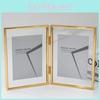 And 7 5 Inch Double Sided Transparent Fold Dual Photo Frame For Home Decor