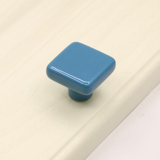 Cabinet Handle Square Ceramic Cabinet Door Pull Solid Structure Easy Installation Handle Knob DIY Furniture Accessories