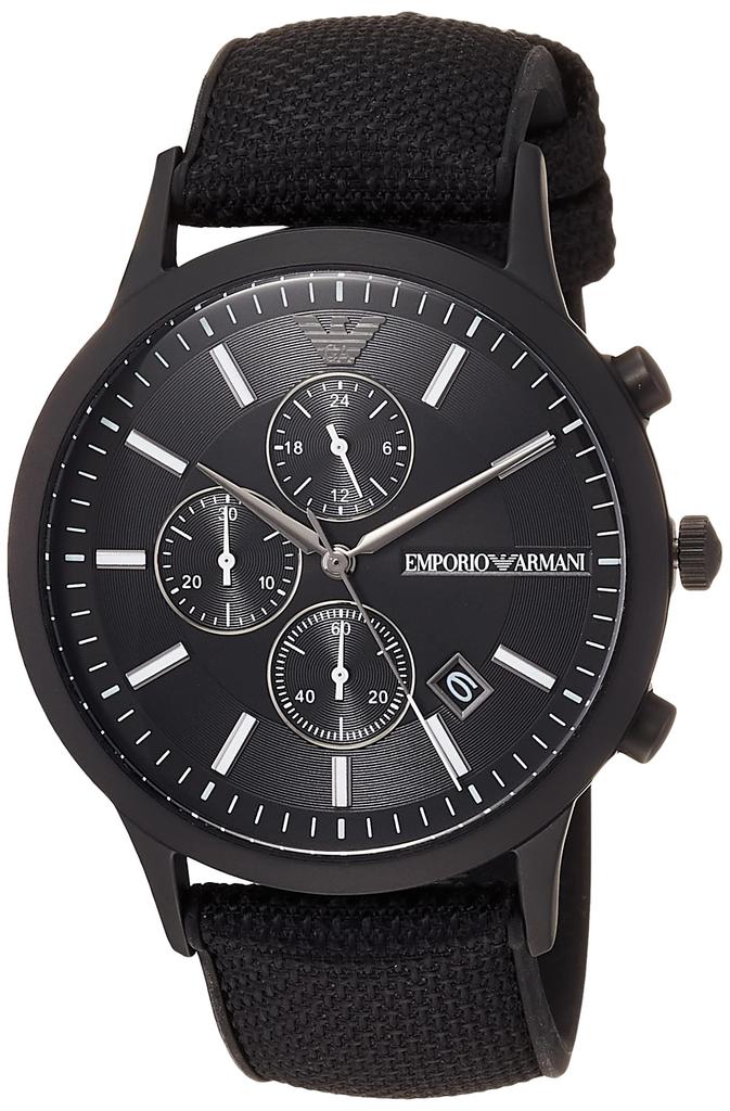 Emporio Armani RENATO AR11457 Black Men's Watch,