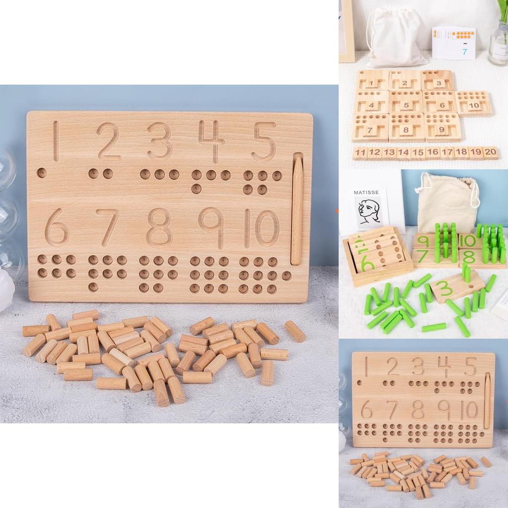 Wooden Number Teaching Board Educational Toy For Kids Learning And Cognitive Development