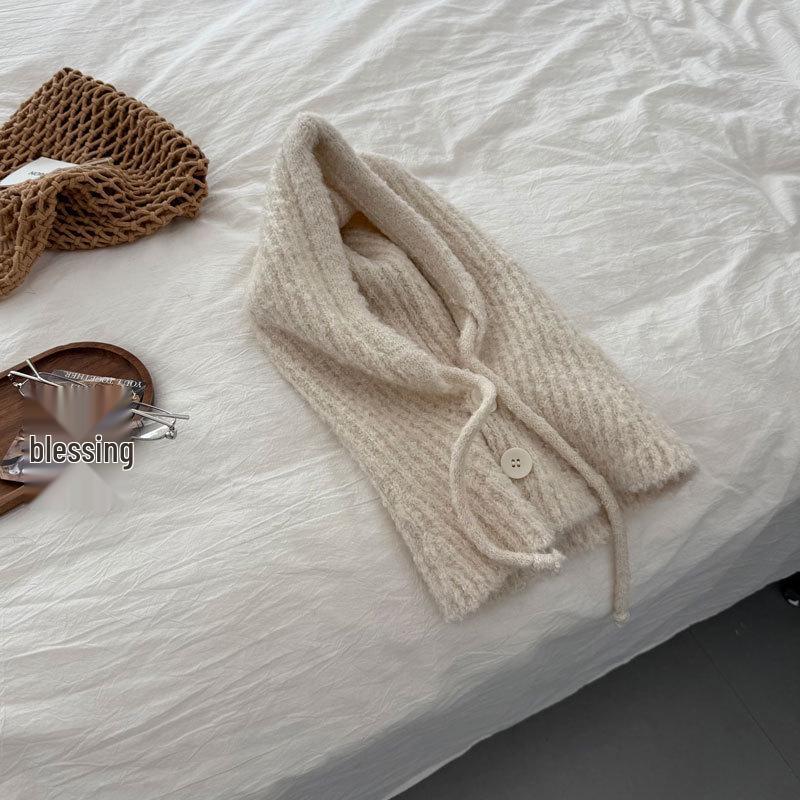 Warm Knitted Balaclava: Autumn/Winter Pullover Hat and Scarf Combo