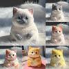Non-Toxic Cute Big Cat Taba Squishy Silicone Fuzzy Super Big Plush Cat Handmade Kitten Squeeze Toy Mochi Toy Hand Relax Antistress Gift