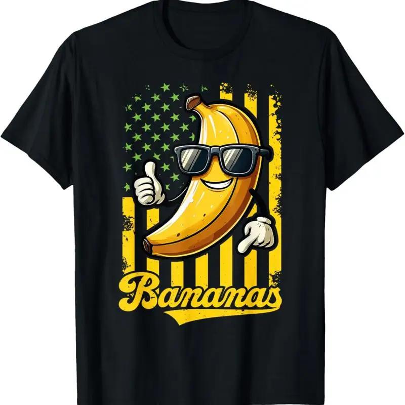 Bananas Proud Name Retro American Flag Lover T Shirt