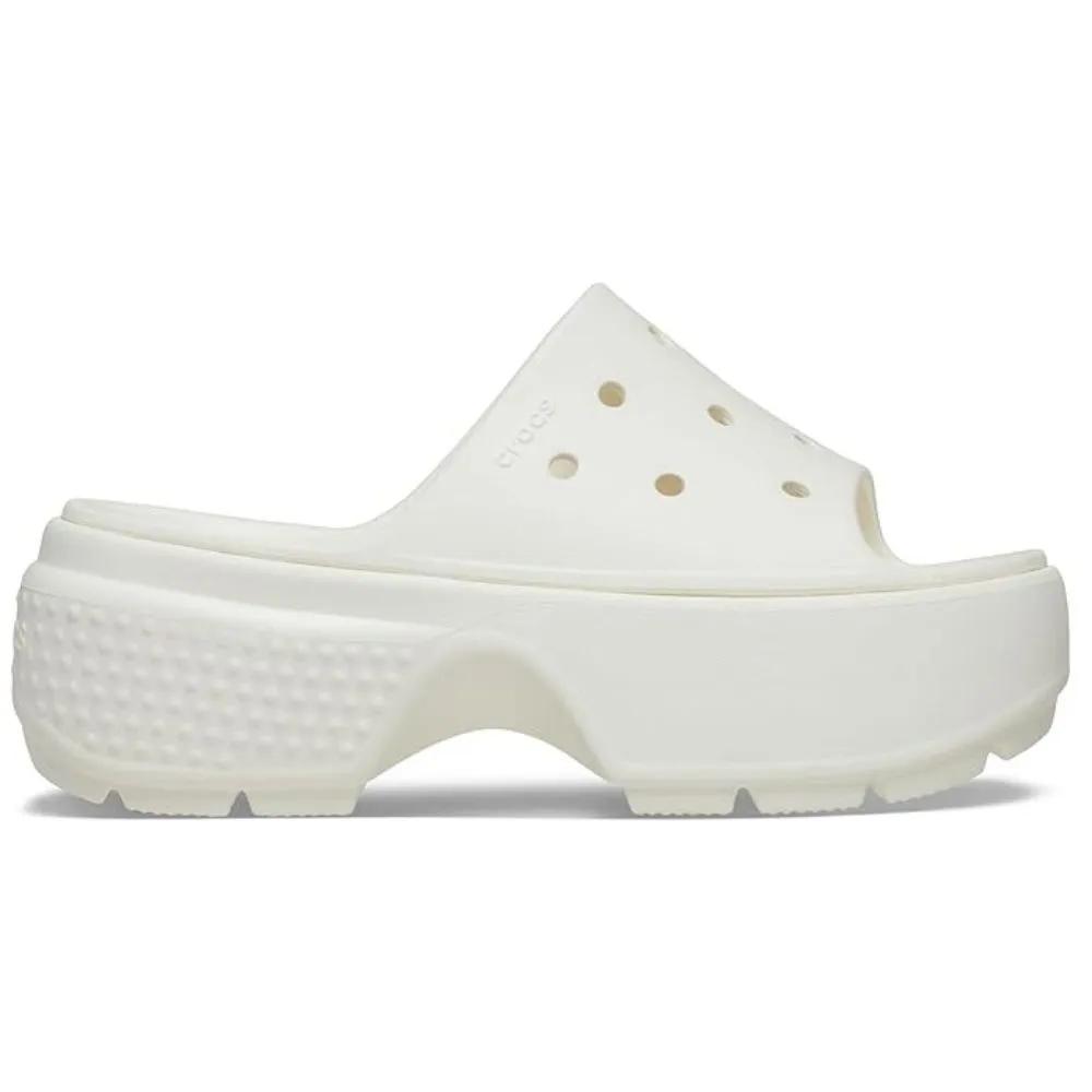 Crocs Stomp Slide Chalk Platform Slide 209346-0WV