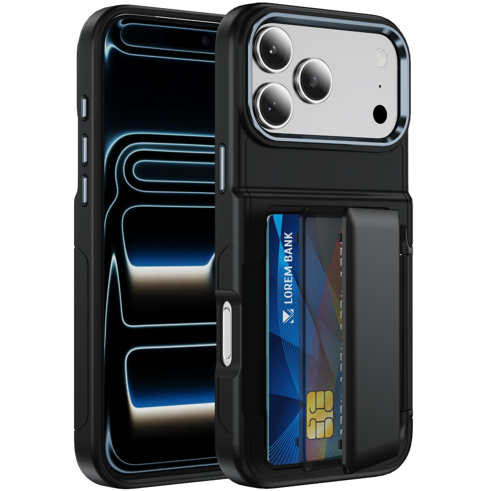 Mobile phone case Advanced sense Niche skin sense card bag Mobile phone case 2-in-1 multi-function suitable for Apple 17pm mobile phone case iPhone17