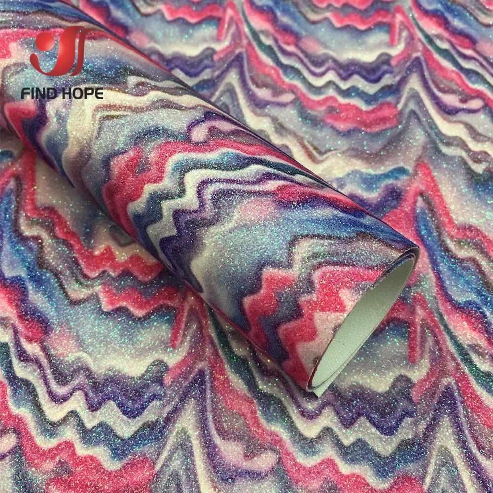 A4 Vegan Leather Sheet Sparkle Rainbow PU Fabric for DIY Phone Case Handmade Earring Bows Hair Clip Kit Miniature Craft Supplies