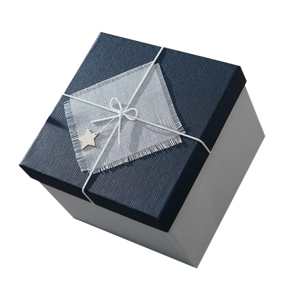 Pink Festival Gift Box Bow Birthday Gift Box Socks Christmas Gift Packaging Box  Father's Day