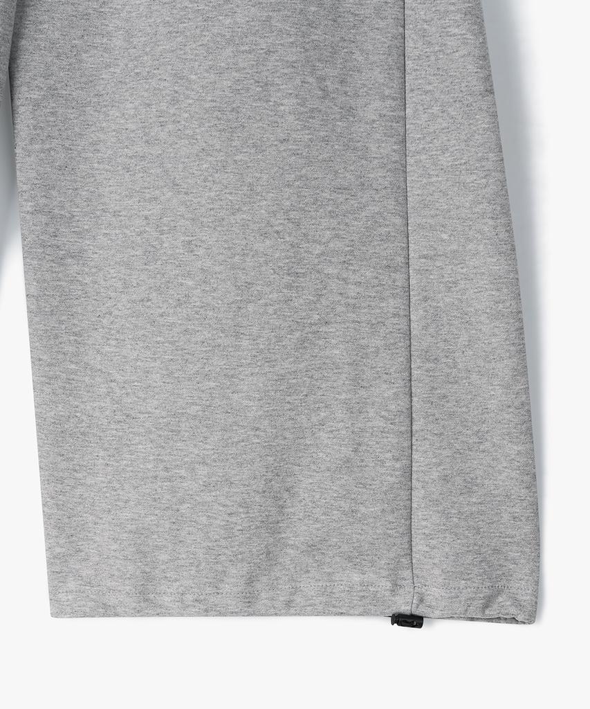 Peopeupeopeudebteu Side Pleats Wide String Sweat Pants Gray
