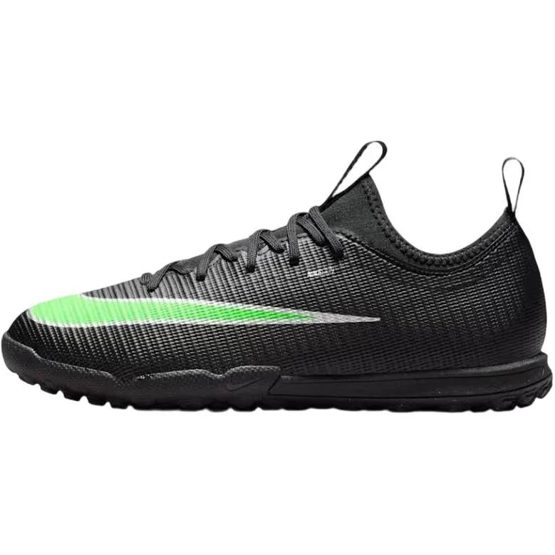 Nike Jr. Mercurial Vapor 17 Academy Turf Low Grade School 'Black Black Illusion Green' (Unisex) Black / Black / Illusion Green
