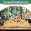 Serving Tray Wood Sushi Bridge Serving Plate Japanese Style Decorative Sushi Serving Platter for Home Kitchen Restaurant