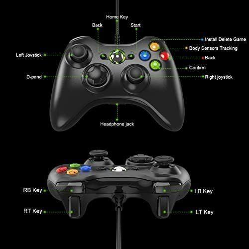 Manette de jeu - DISWOE - Diswoe - Filaire - Double Vibration - Compatible Xbox 360/PC