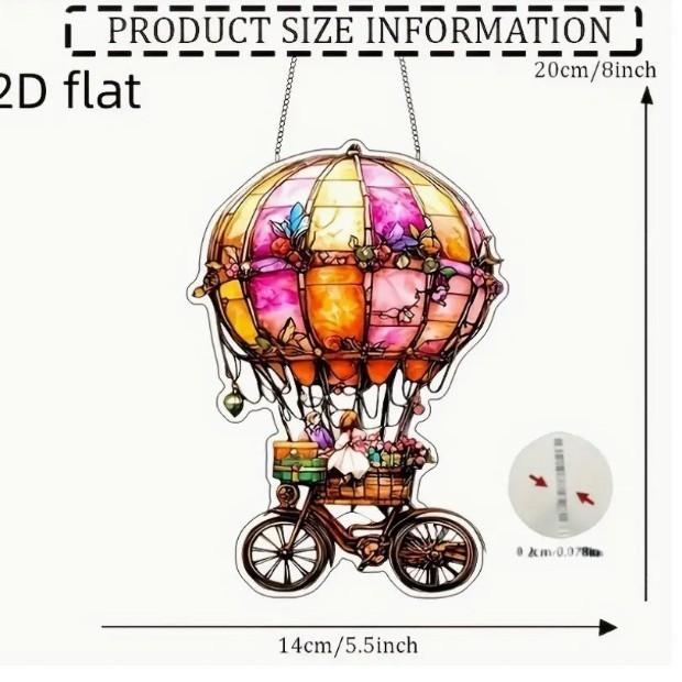 Heart Balloon Led Light With Acrylic Hanging Decor For Romantic Party Gifts